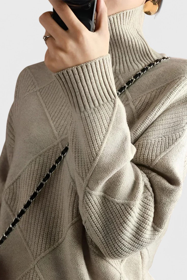 Carolina | Jersey de Cuello Alto Tacto Cachemira