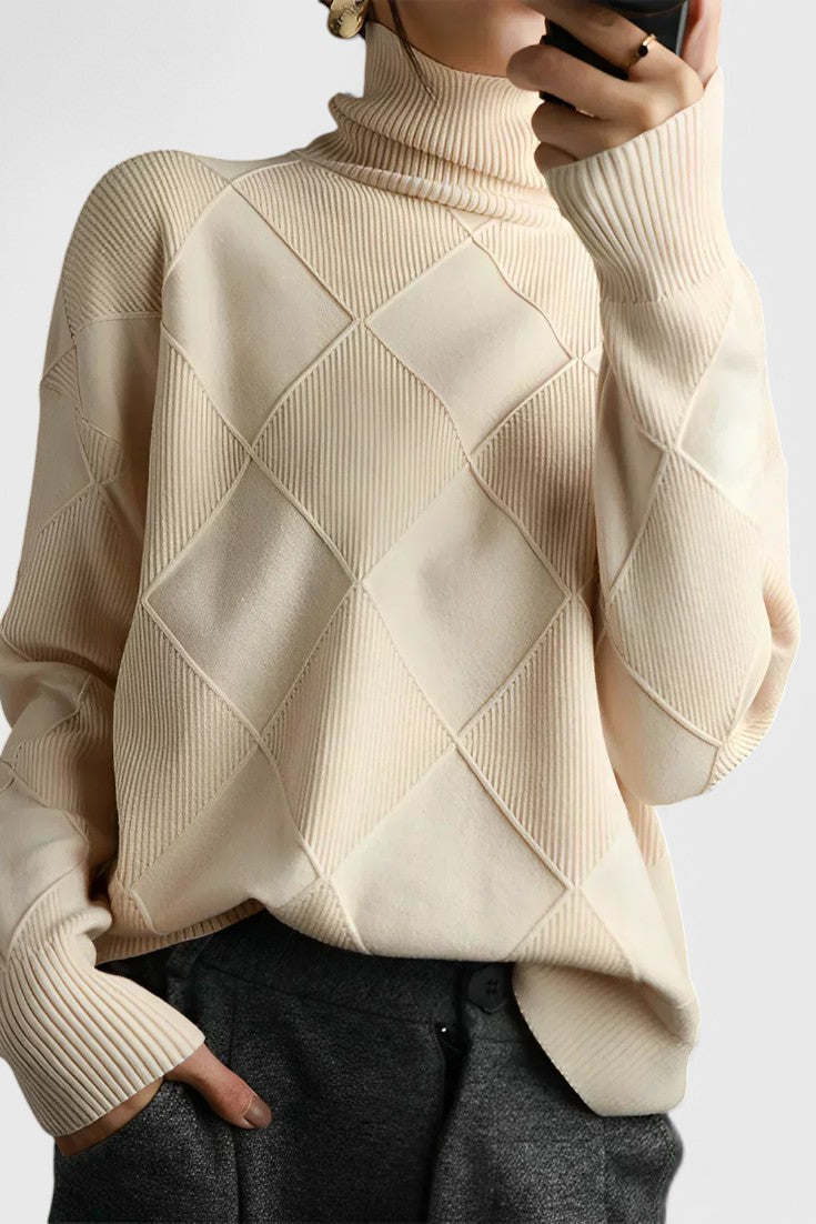 Carolina | Jersey de Cuello Alto Tacto Cachemira
