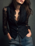 Rebeca | Chaqueta Corta con Mangas de Encaje