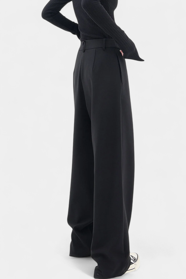Olivia | Pantalón Recto de Cintura Cruzada