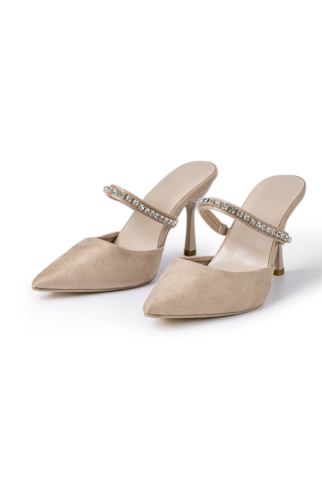 Noa | Sandalias de Terciopelo con Strass