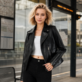 Viena | Chaqueta Biker Efecto Piel