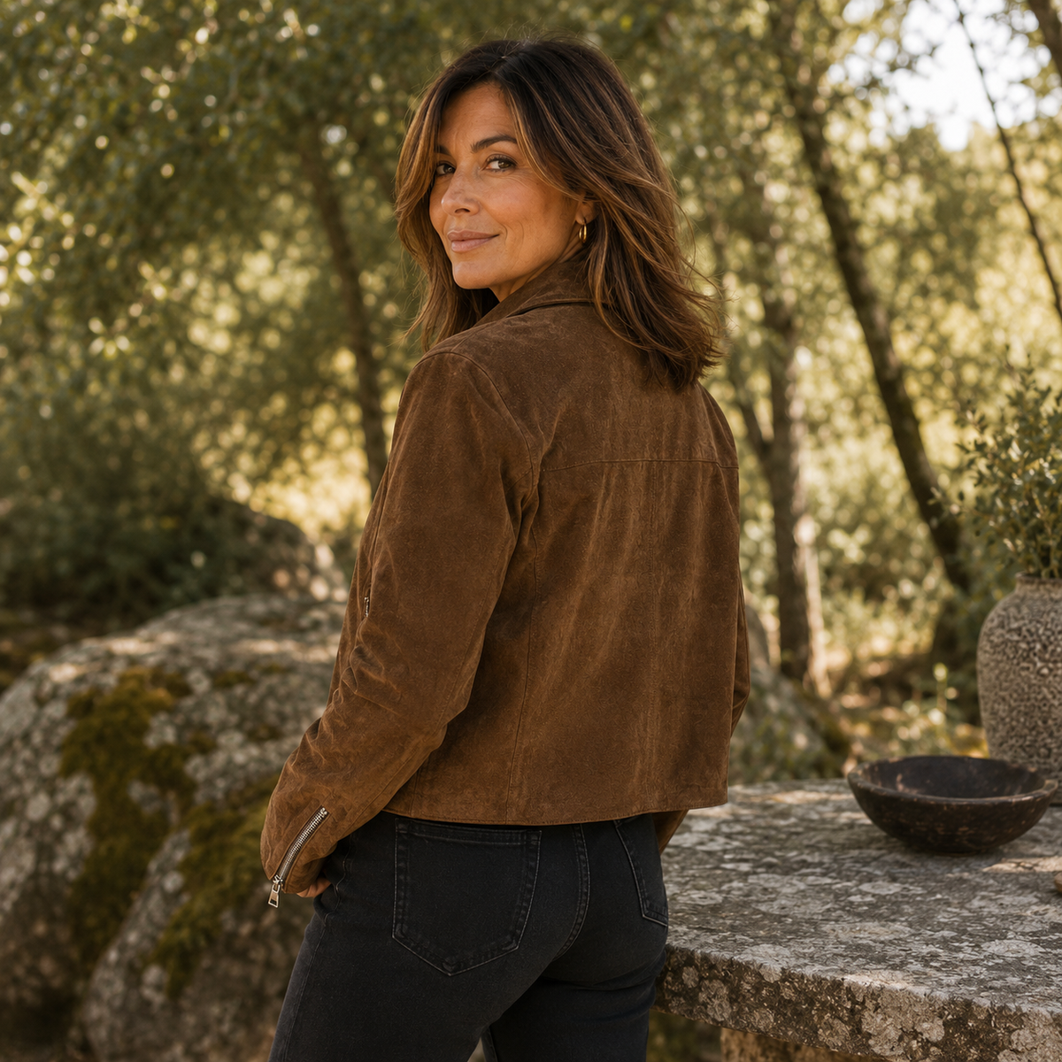 Dakota | Chaqueta Efecto Ante