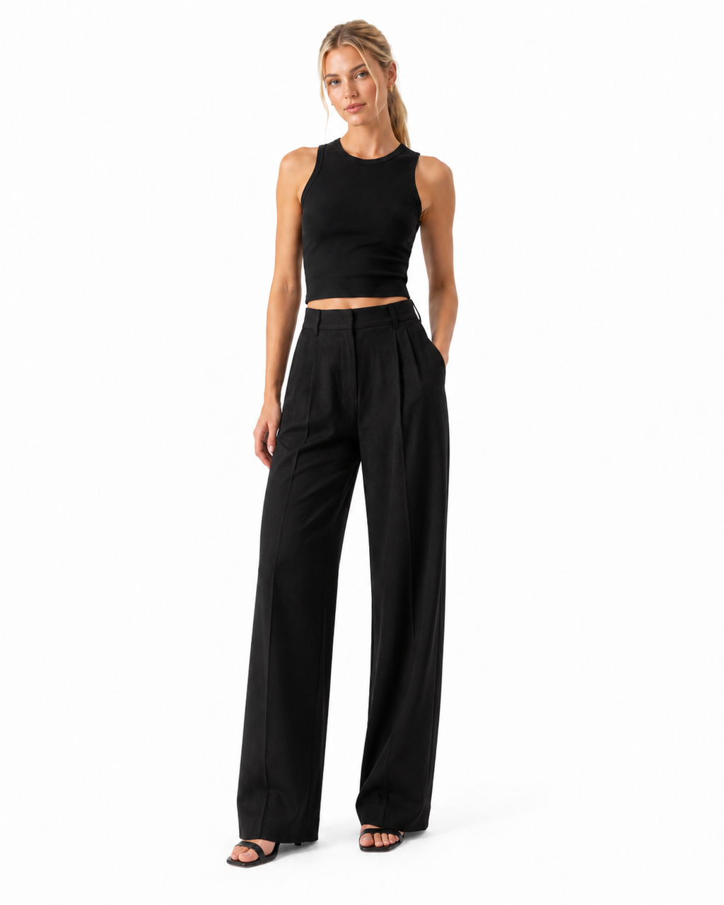 Margarita | Pantalón Recto de Pierna Ancha