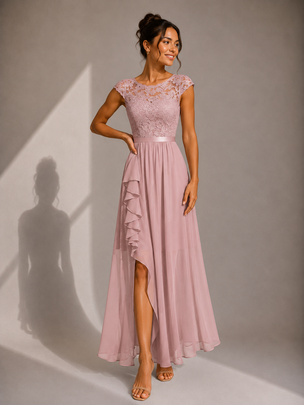 Loreto | Vestido de Fiesta con Cuerpo de Encaje