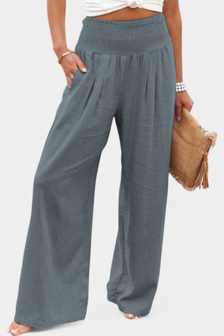 Lara | Pantalón Fluido de Algodón y Lino
