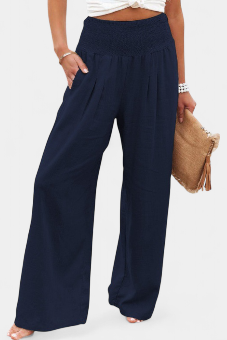 Lara | Pantalón Fluido de Algodón y Lino