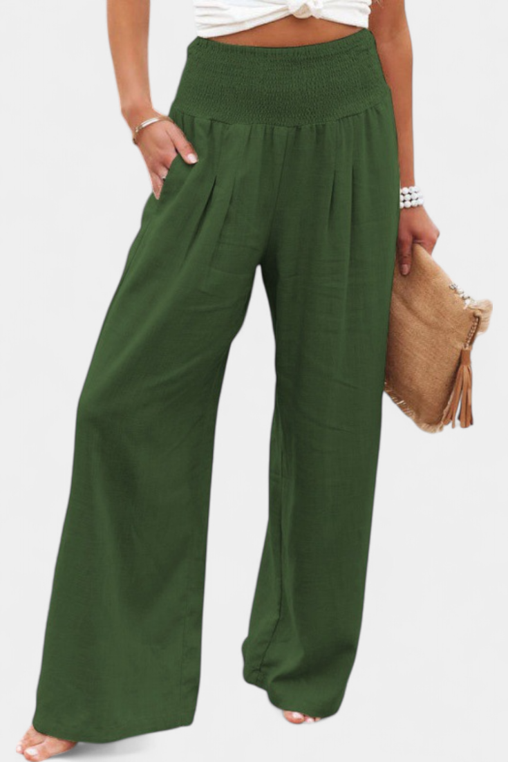 Lara | Pantalón Fluido de Algodón y Lino