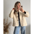 Catalina | Chaqueta de Borreguito con Botones