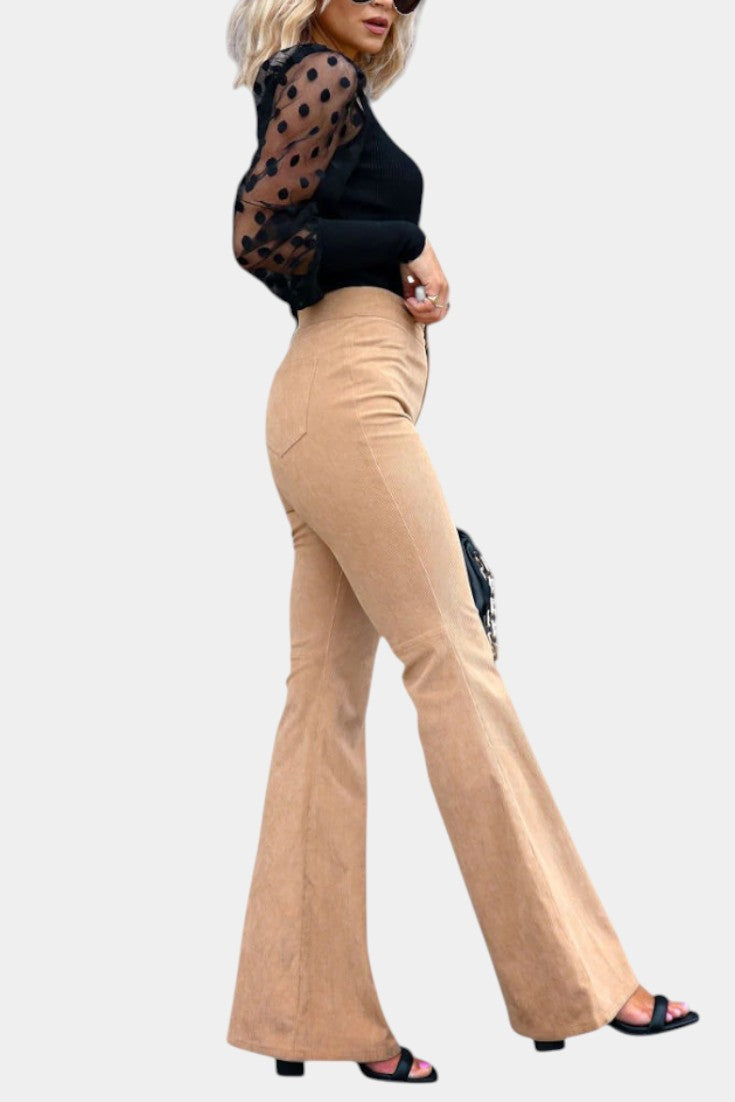 Kira | Pantalón Ancho de Terciopelo