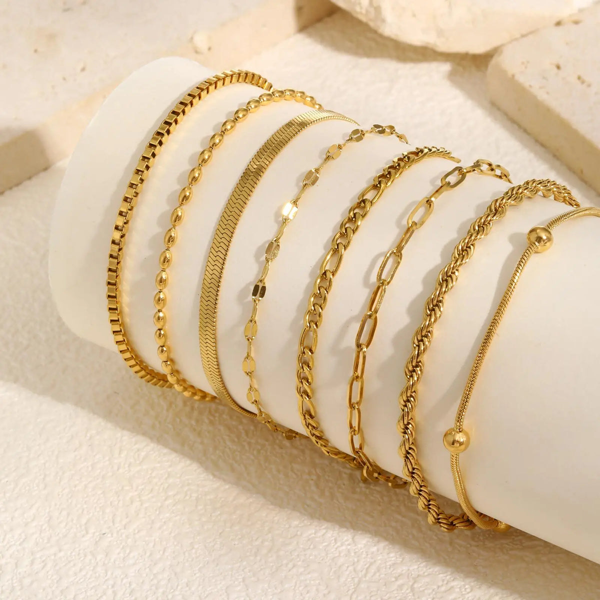 Pulsera Cadena Bañada en Oro