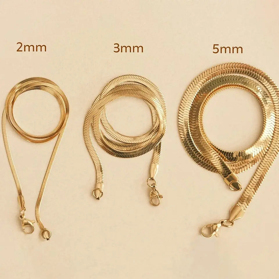 Set de Collares Cadena Herringbone