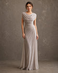 Valentina — Vestido Largo Drapeado