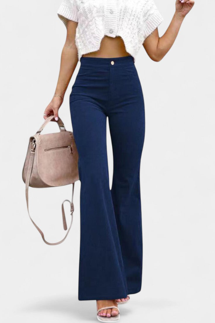 Kira | Pantalón Ancho de Terciopelo