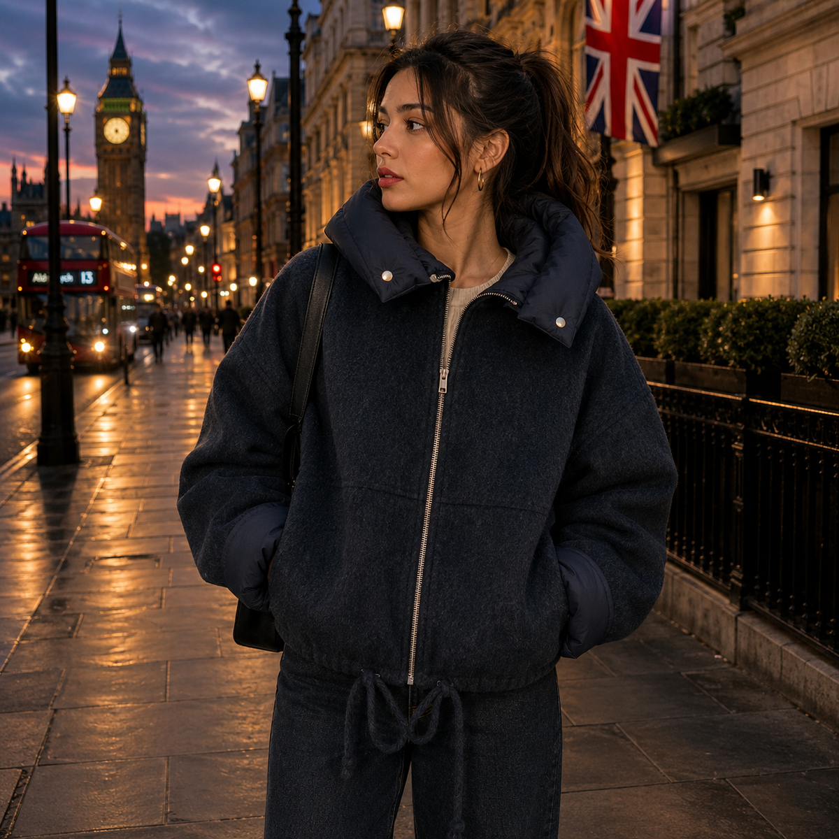 Ainhoa | Chaqueta Corta de Abrigo