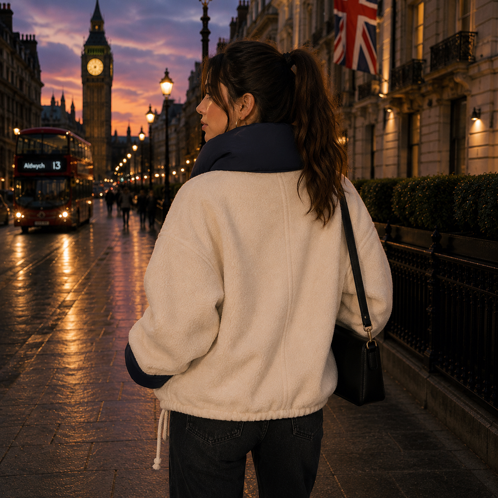 Ainhoa | Chaqueta Corta de Abrigo