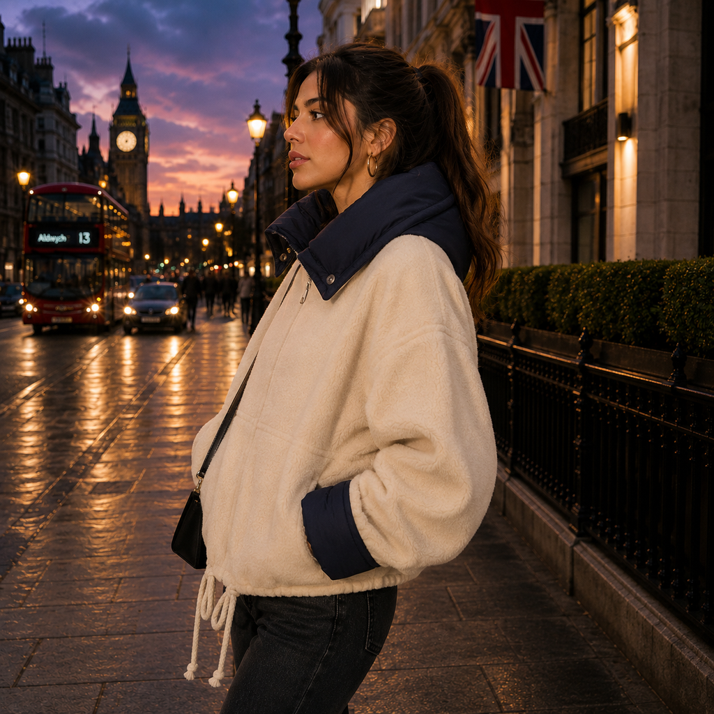 Ainhoa | Chaqueta Corta de Abrigo