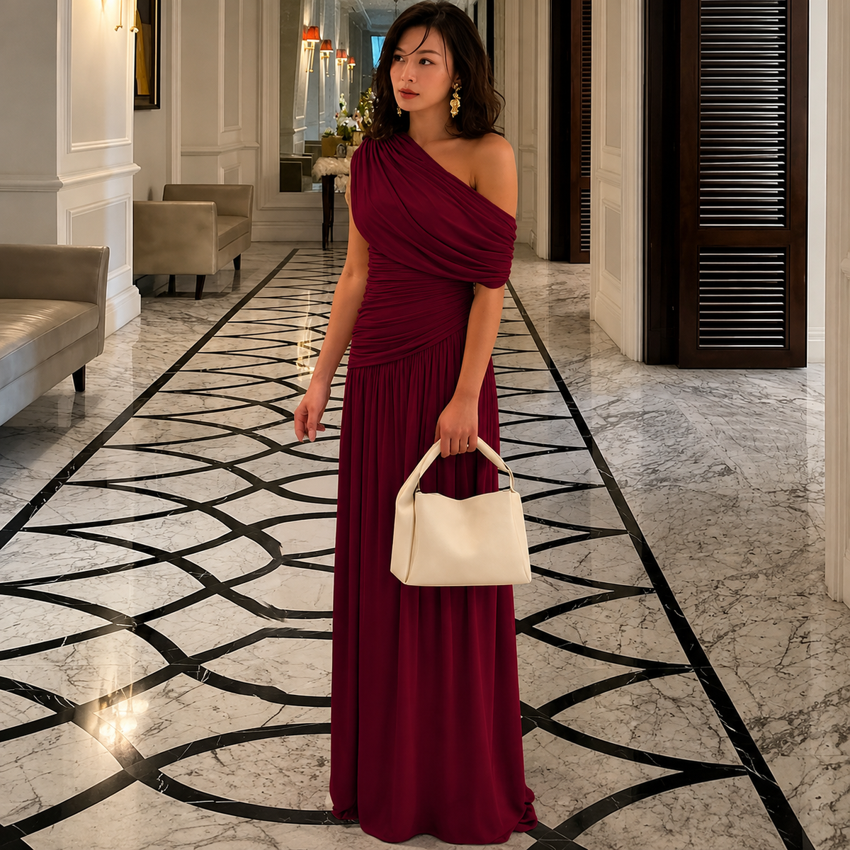 Venecia | Vestido Largo Asimétrico