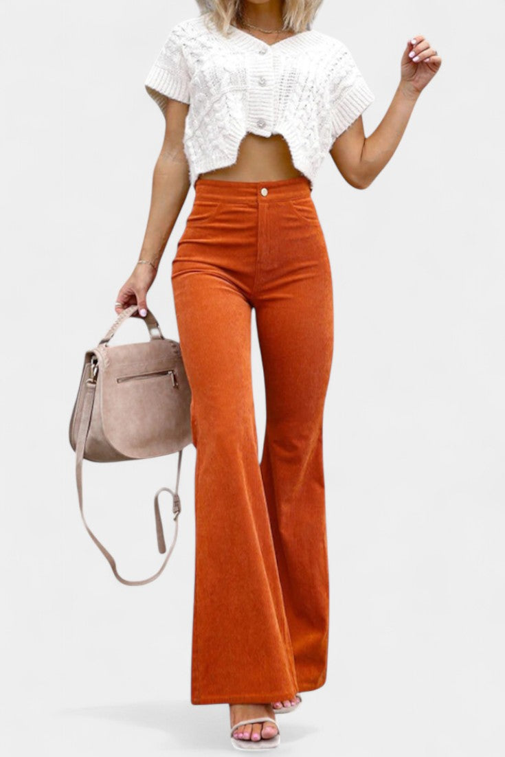 Kira | Pantalón Ancho de Terciopelo