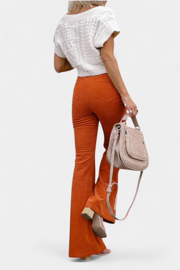 Kira | Pantalón Ancho de Terciopelo