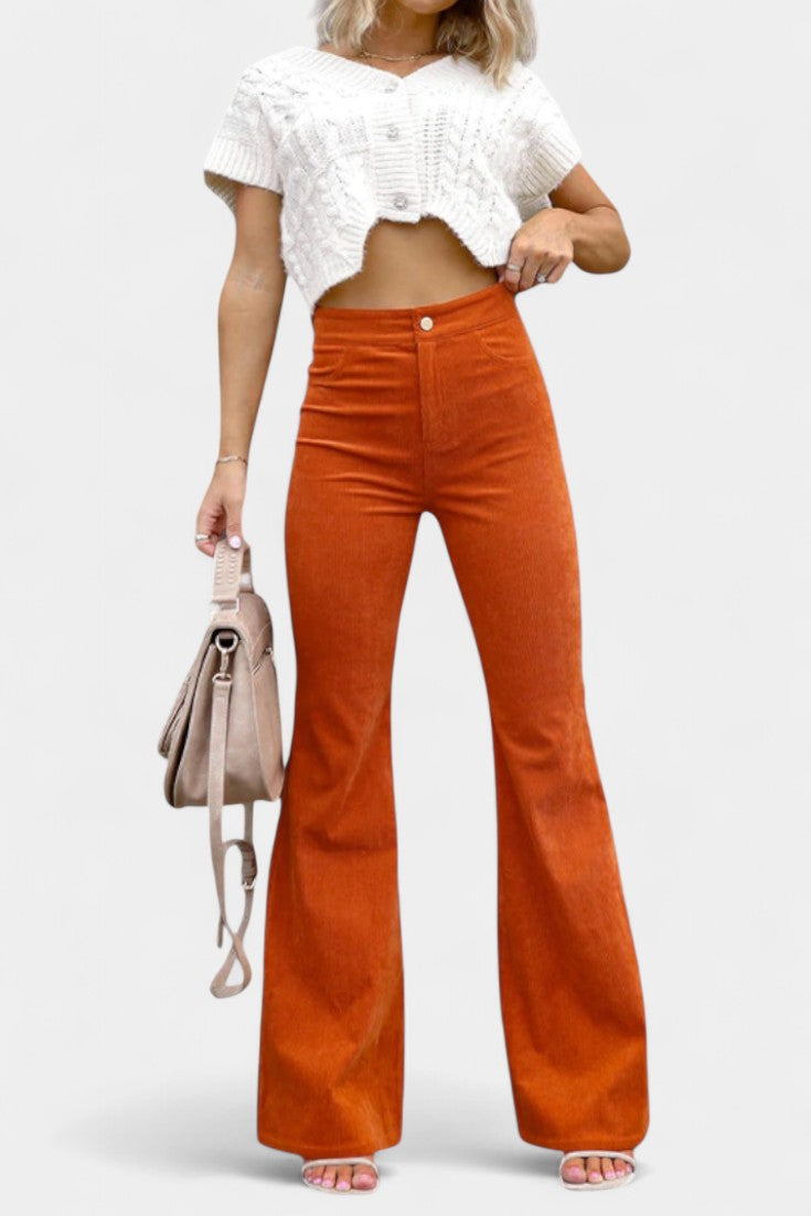 Kira | Pantalón Ancho de Terciopelo