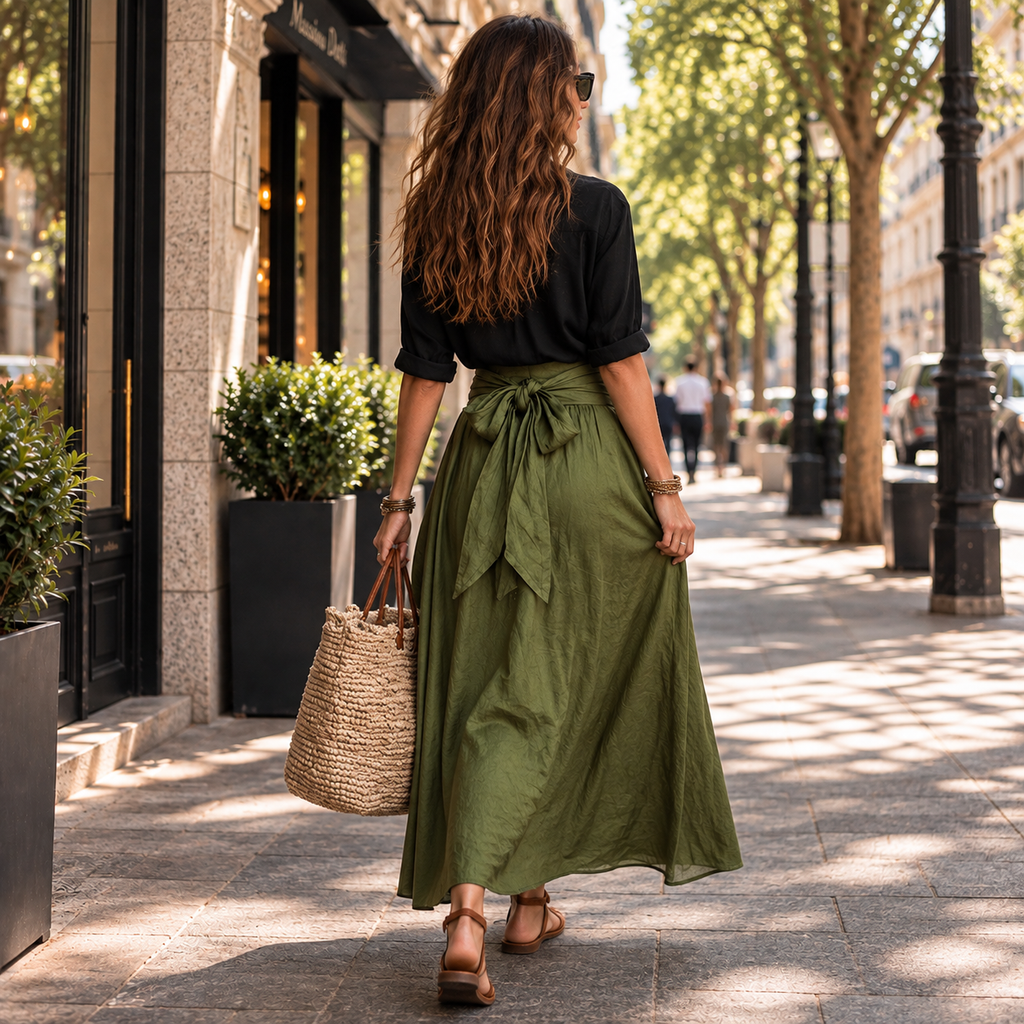 Sicilia | Conjunto de Blusa y Falda Larga