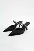Noa | Sandalias de Terciopelo con Strass