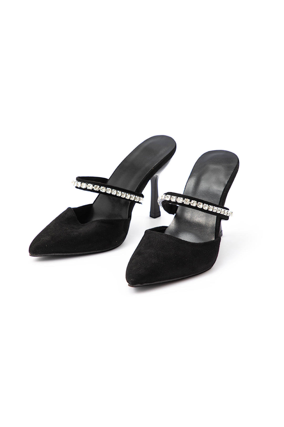 Noa | Sandalias de Terciopelo con Strass