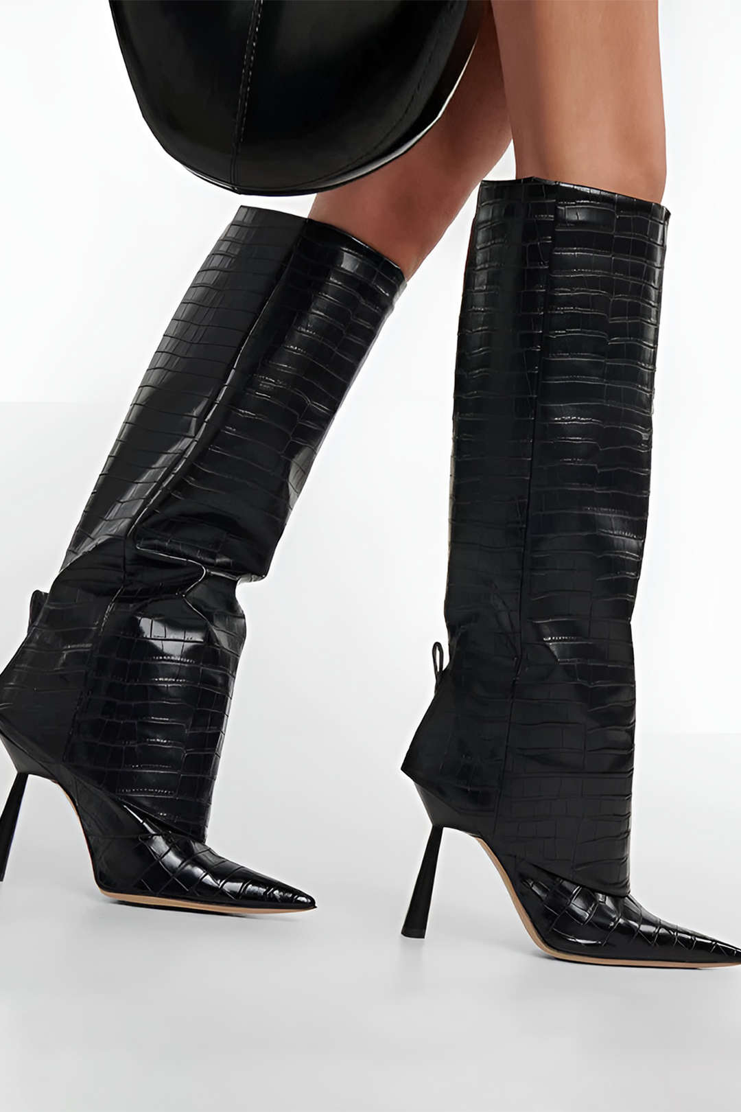 Coco | Botas Altas Efecto Cocodrilo