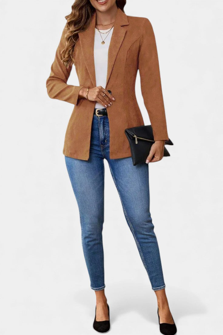 Renata | Blazer Larga de Un Botón