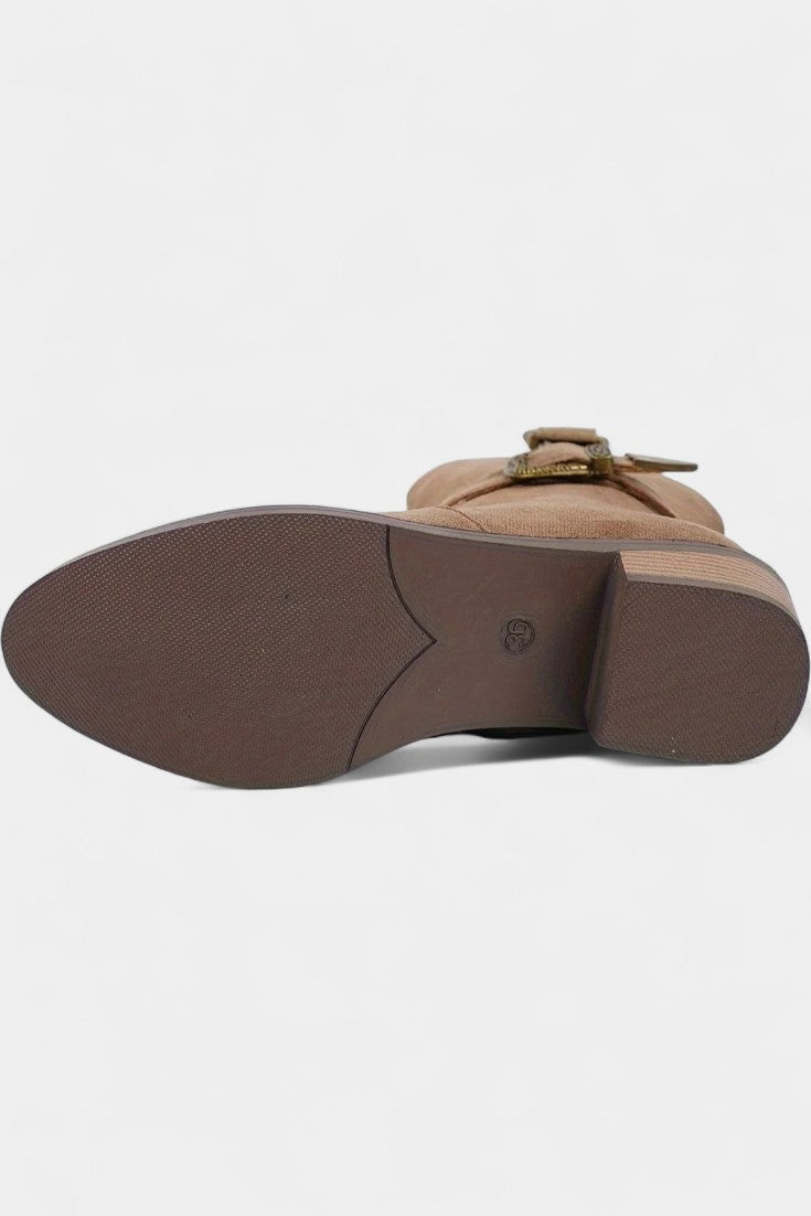 Mesa | Botas Western de Ante con Hebillas