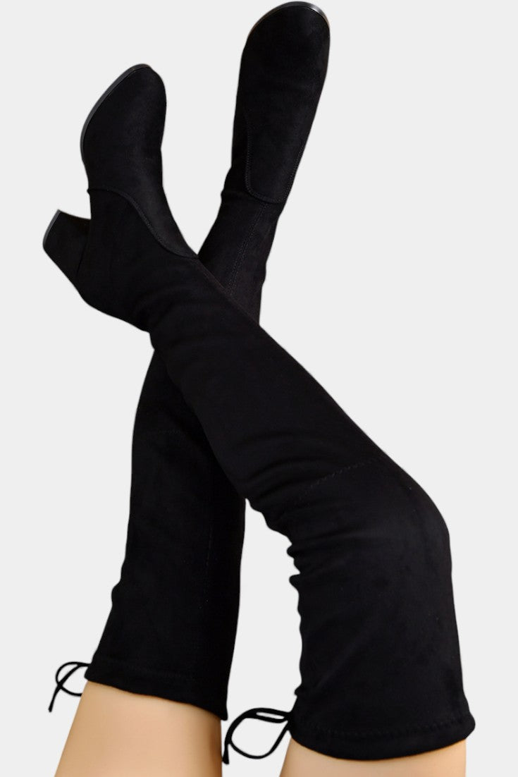 Dora | Botas Mosqueteras de Tacón Ancho