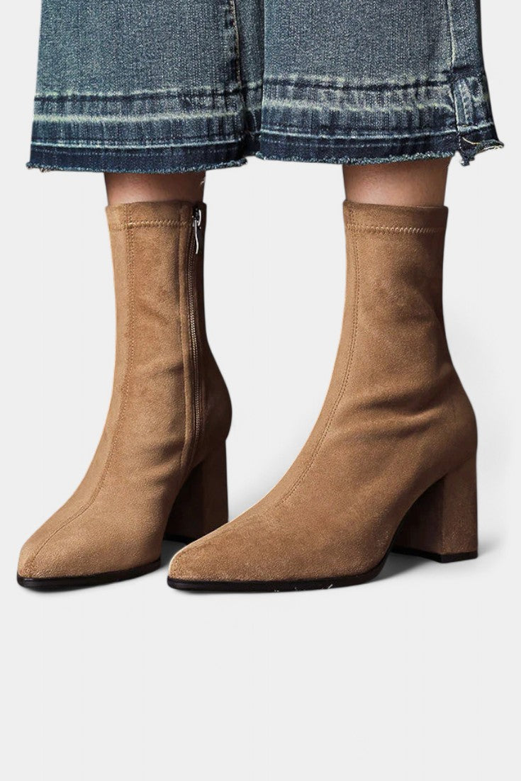 Candela | Botines de Punta con Tacón Ancho