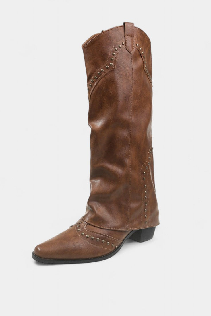 Frida | Botas Altas con Detalles Metálicos