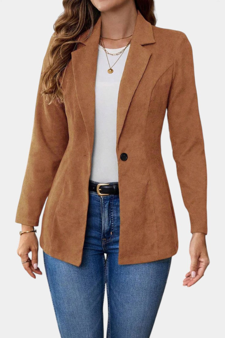 Renata | Blazer Larga de Un Botón