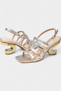 Deborah | Sandalias Metalizadas de Tacón