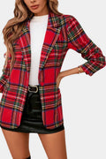 Alicia | Blazer Larga de Cuadros