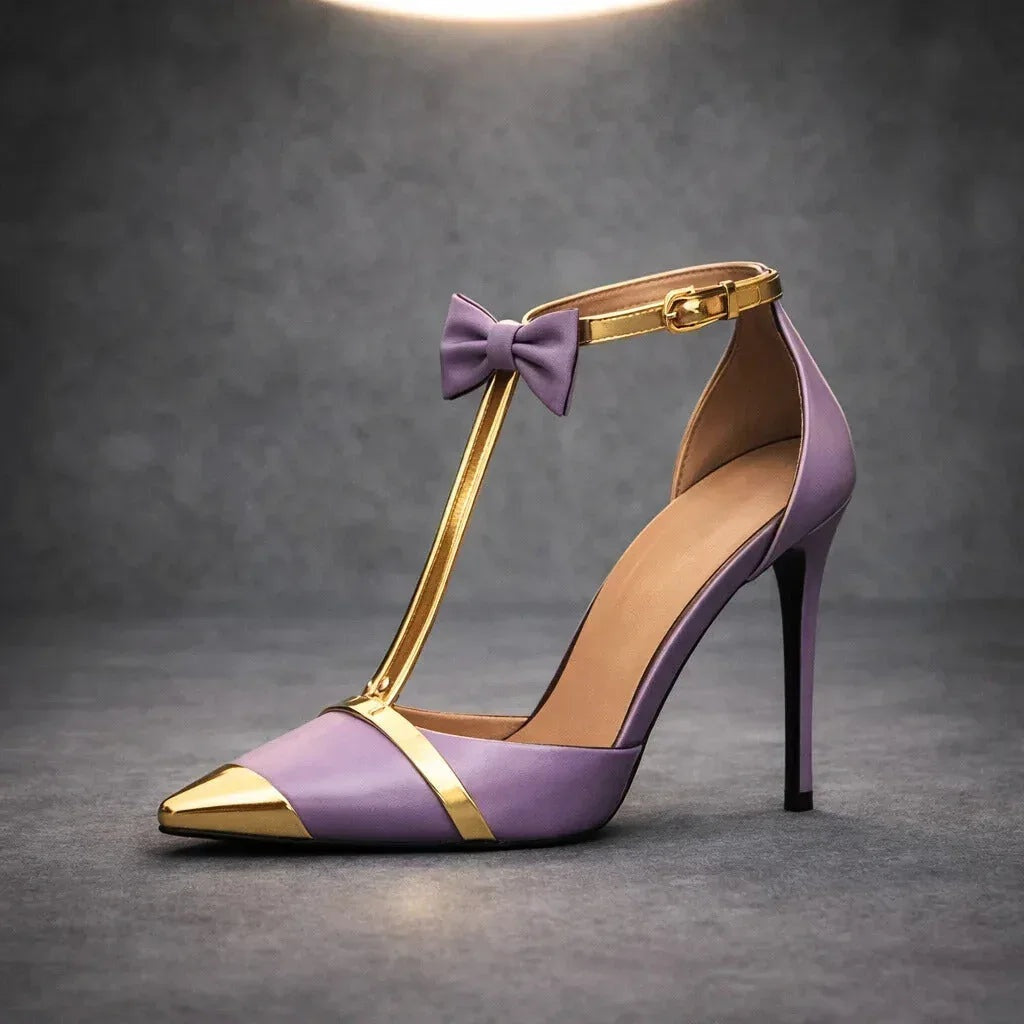 Ivana | Stilettos con Lazo y Pulsera al Tobillo