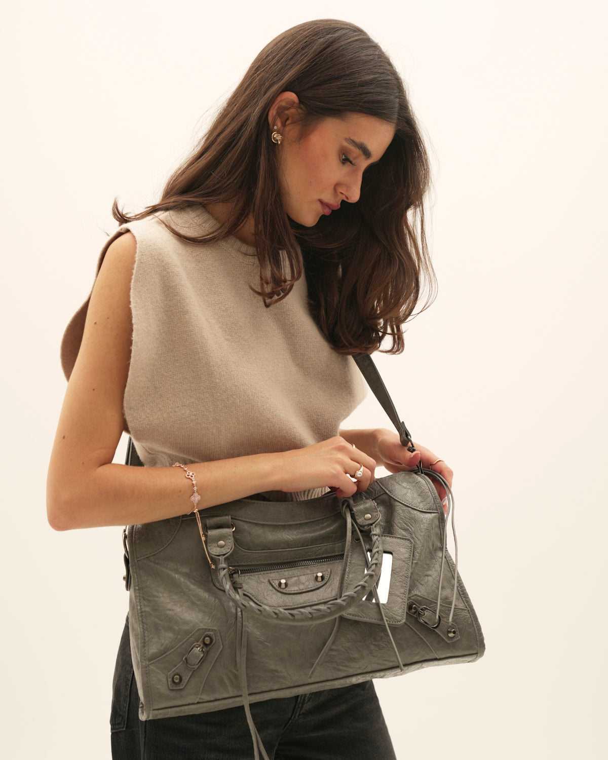 Iris | Bolso Shopper Gris Oscuro