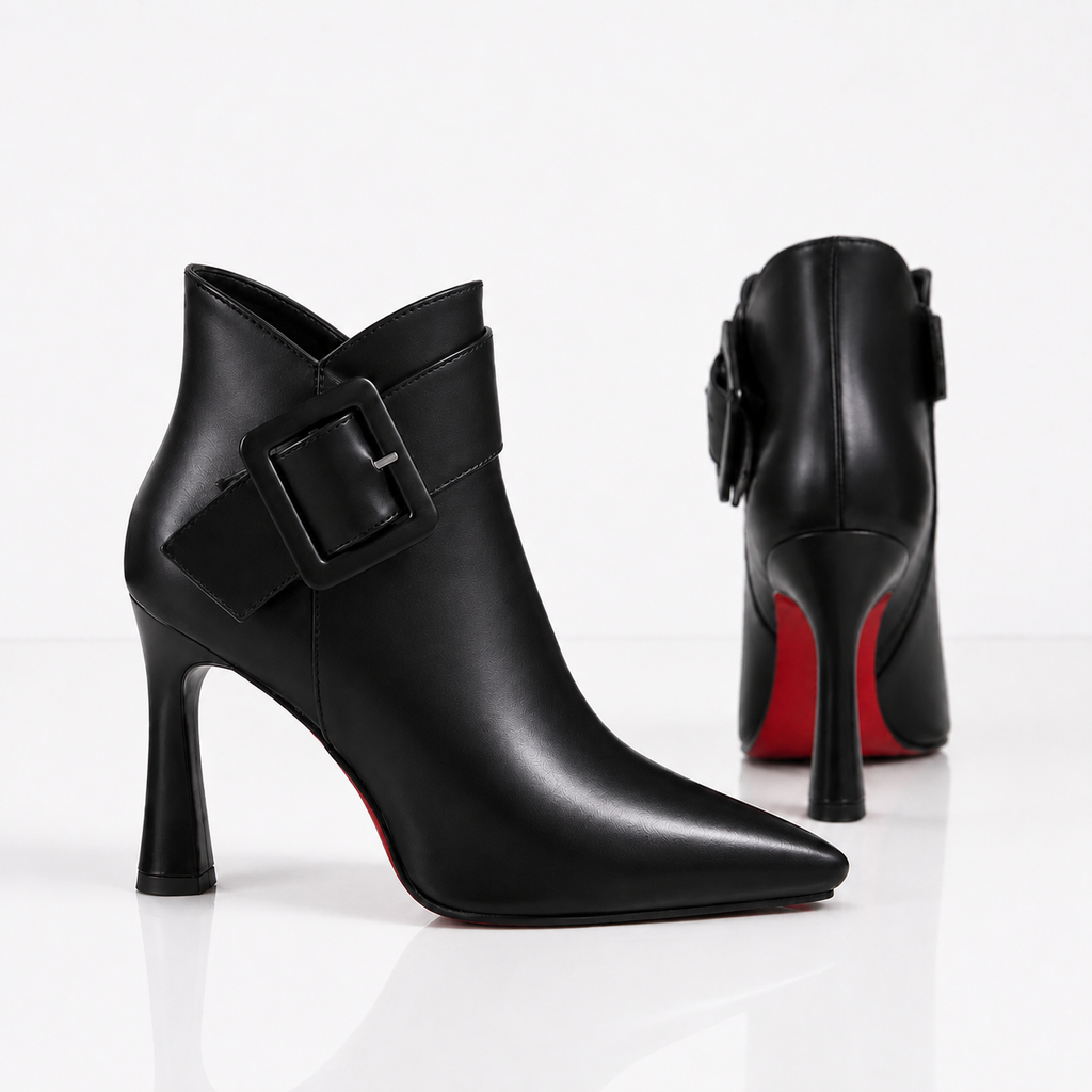 Lina | Botines de Tacón con Hebilla