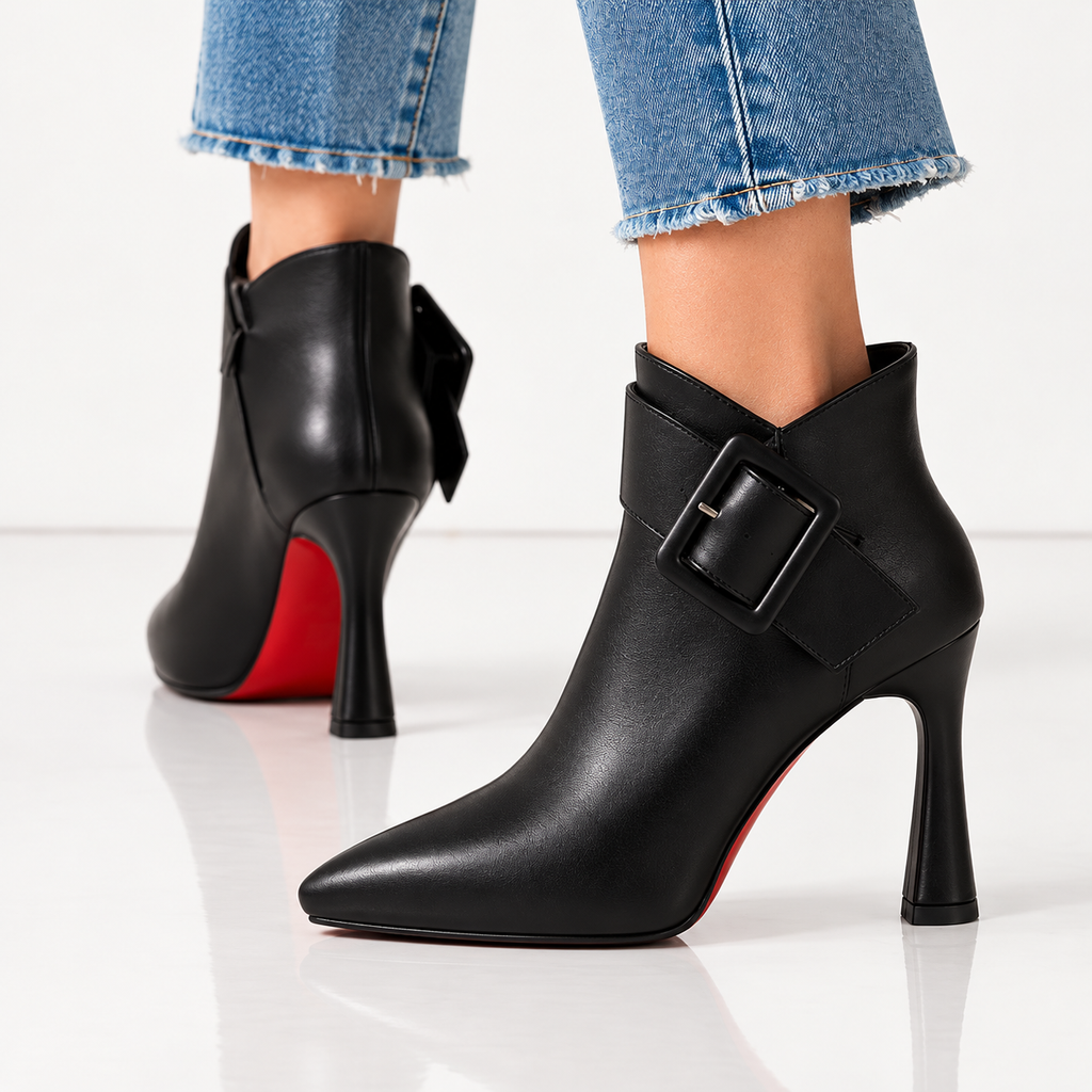 Lina | Botines de Tacón con Hebilla