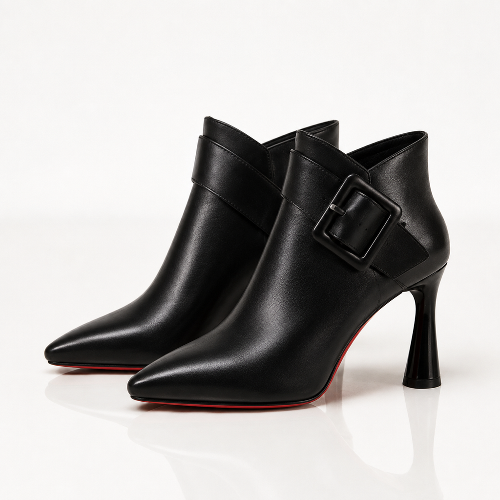 Lina | Botines de Tacón con Hebilla