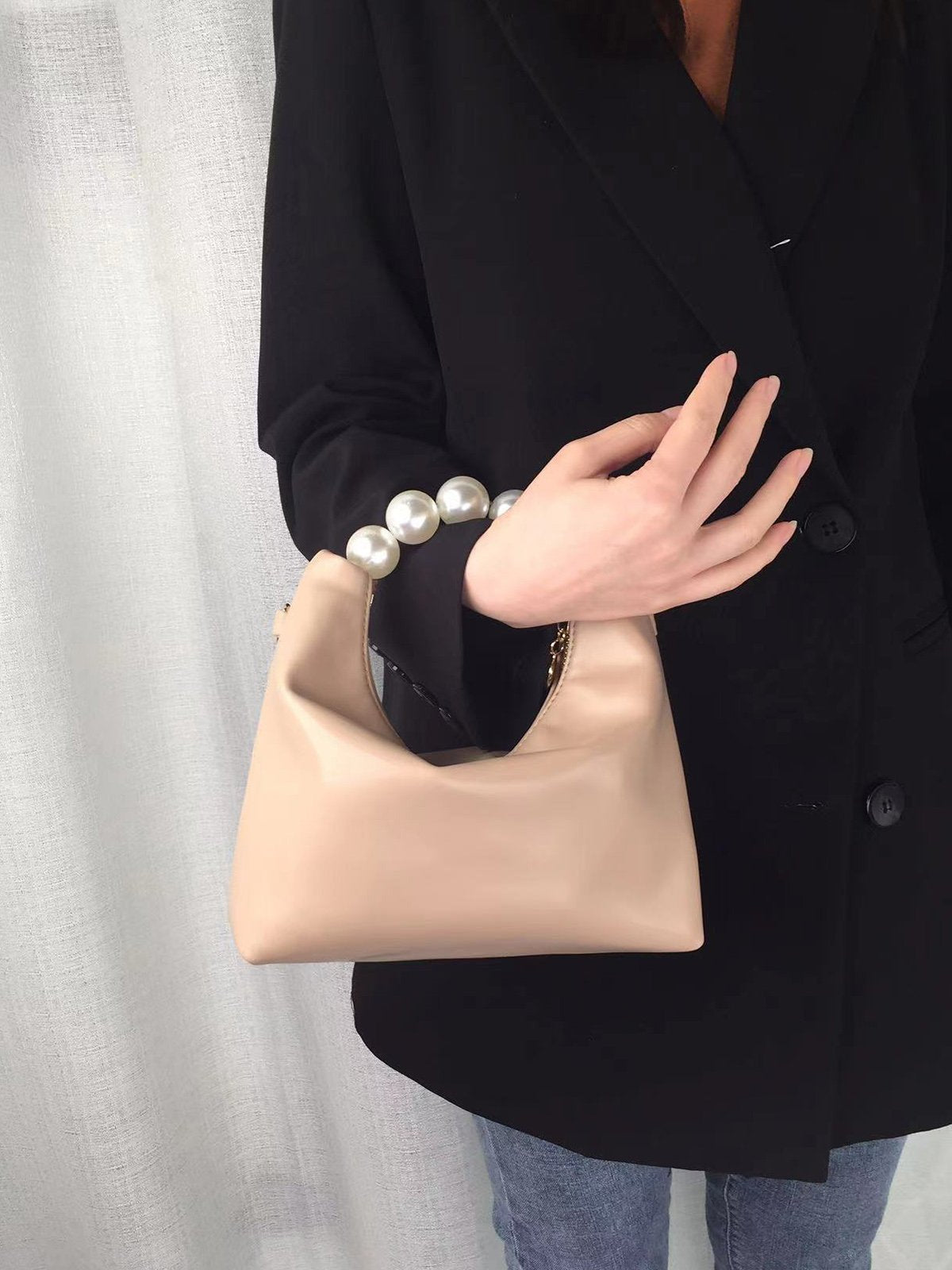 Perla | Bolso de Perlas con Cadena Fina