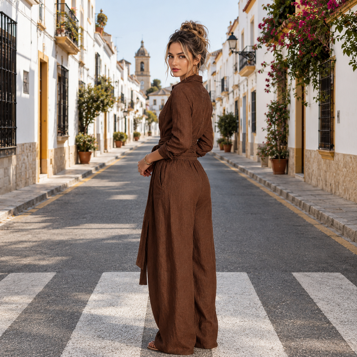 Teresa | Mono Largo con Cinturón