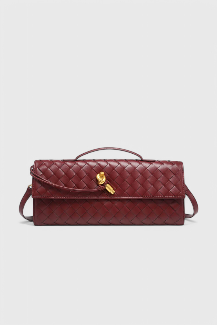 Melania | Bolso Clutch con Nudo Dorado