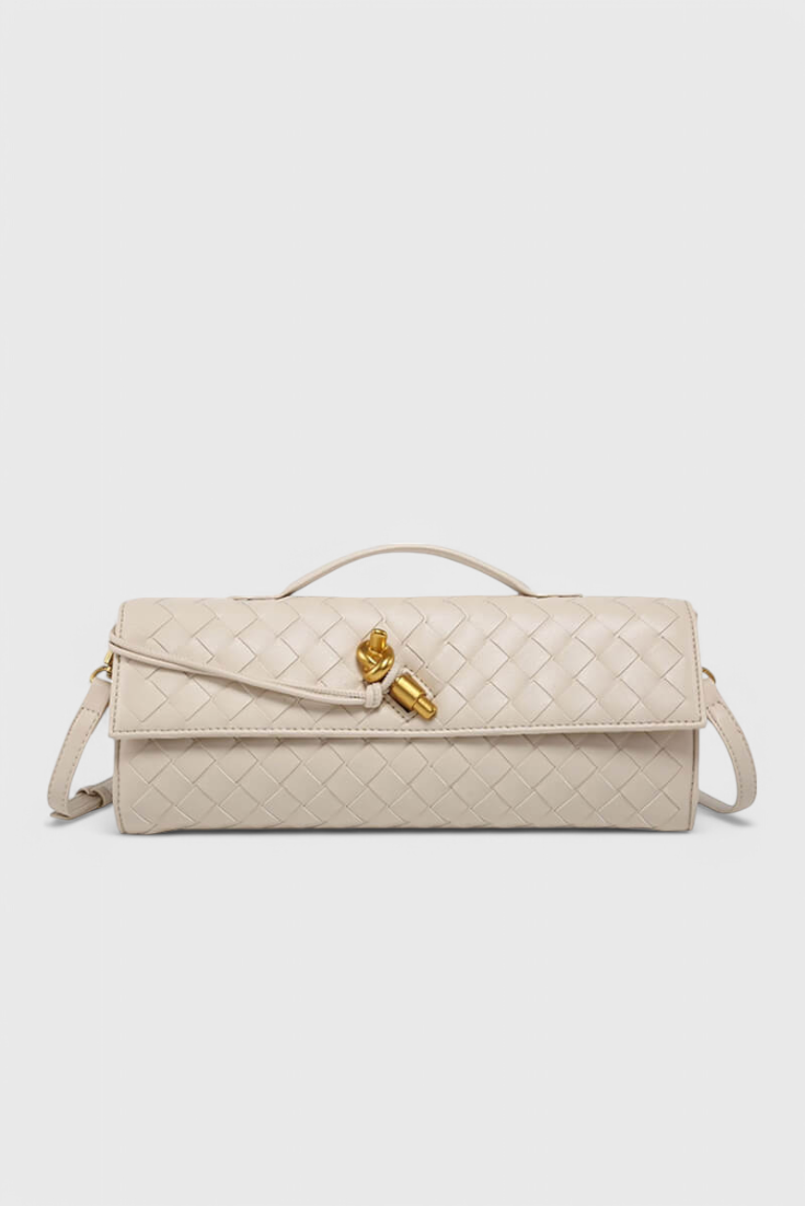 Melania | Bolso Clutch con Nudo Dorado