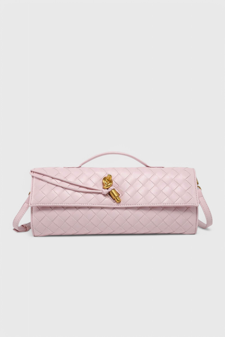 Melania | Bolso Clutch con Nudo Dorado