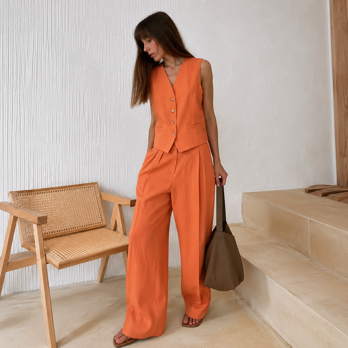 Elsa | Conjunto de Chaleco y Pantalón