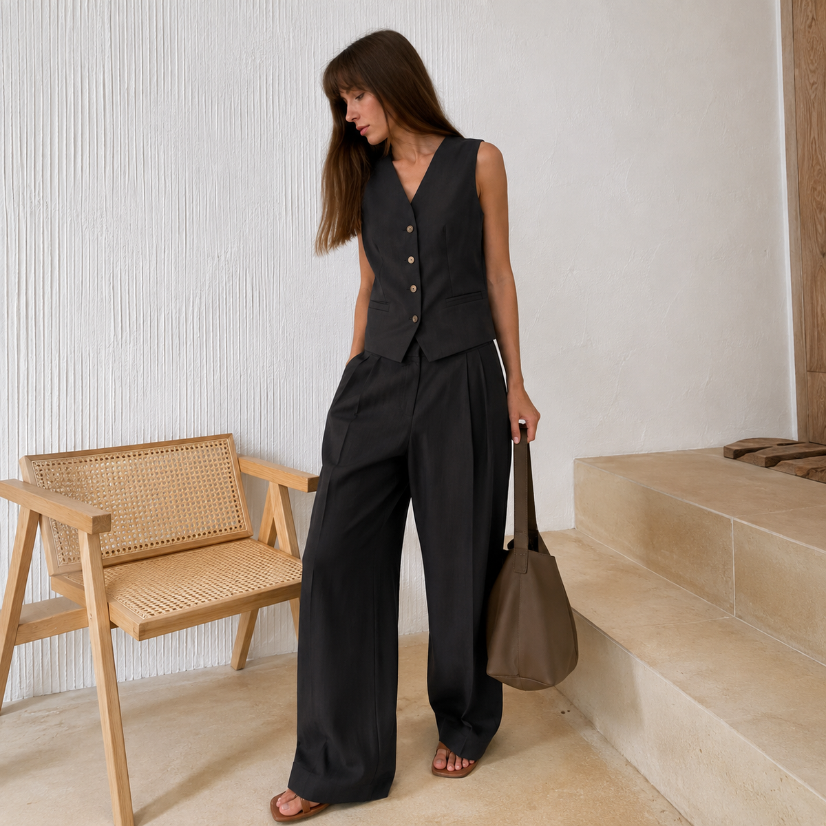 Elsa | Conjunto de Chaleco y Pantalón