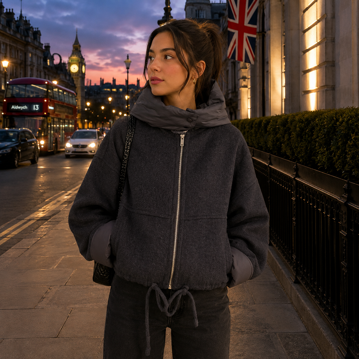 Ainhoa | Chaqueta Corta de Abrigo